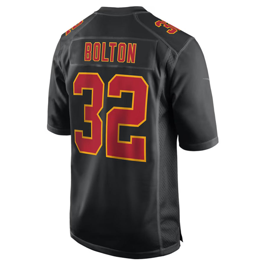 KC.Chiefs #32 Nick Bolton Player Black Fashion Game Football Jerseys football jersey product view 1