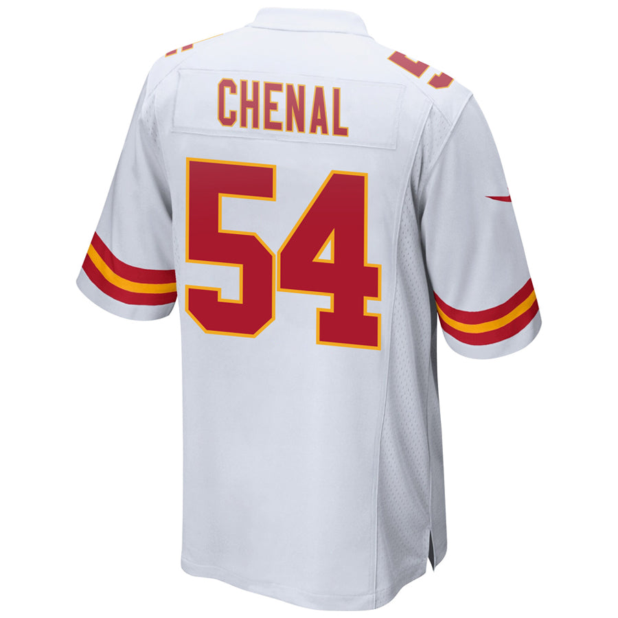 KC.Chiefs #54 Leo Chenal Player White Home Game Football Jerseys football jersey product view 1