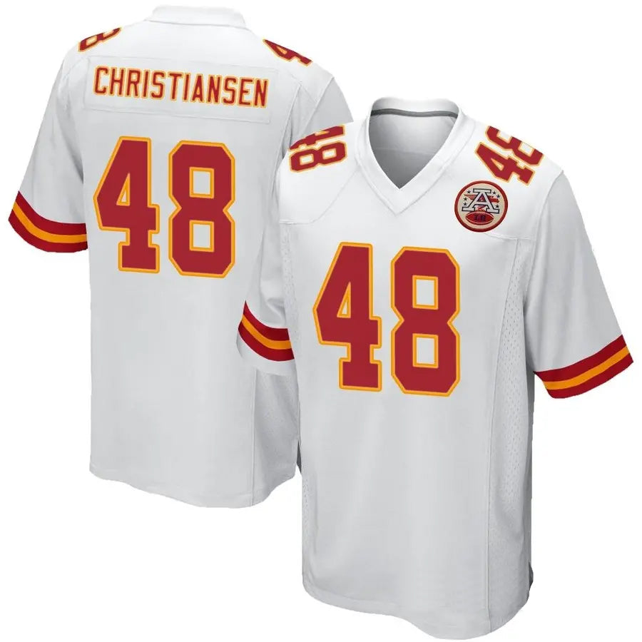 KC.Chiefs #48 Cole Christiansen Player White Home Gome Football Jerseys football jersey product view 1