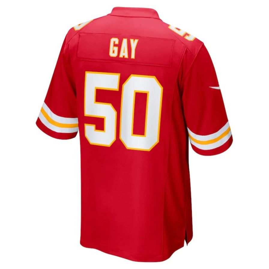 KC.Chiefs #50 Willie Gay Red Player Game Jersey Stitched American Football Jerseys football jersey product view 1
