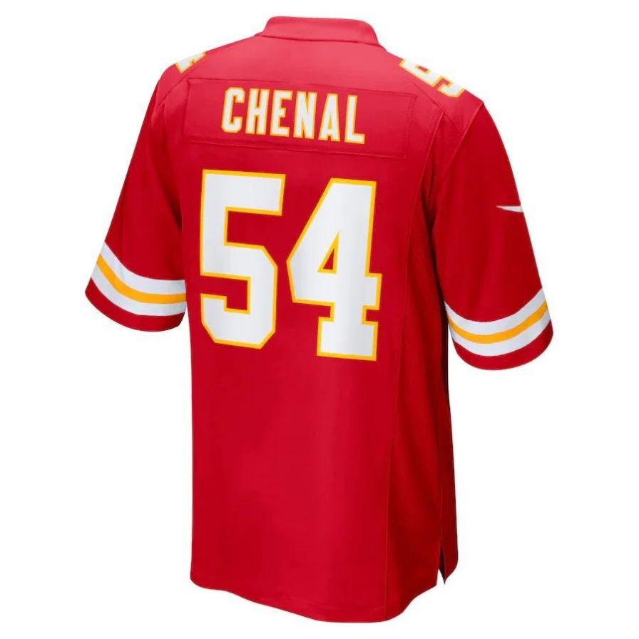 KC.Chiefs #54 Leo Chenal Player Red Home Game Stitched Football Jerseys football jersey product view 1