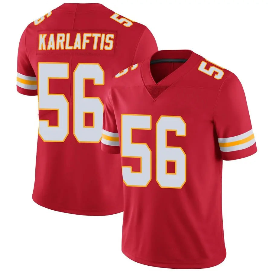 KC.Chiefs #56 George Karlaftis Player Red Vapor Limited Game Football Jerseys football jersey product view 1