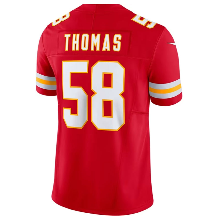 KC.Chiefs #58 Derrick Thomas Player Red Vapor F.U.S.E. Limited Football Jerseys football jersey product view 1