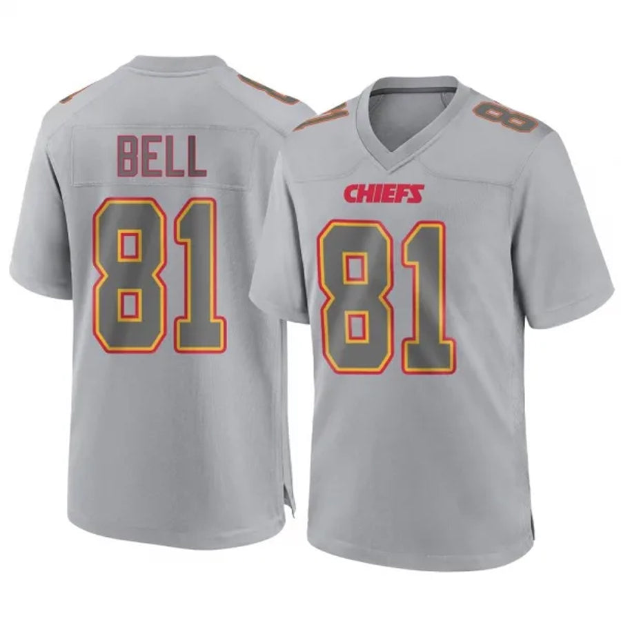 KC.Chiefs #81 Blake Bell Player Grey Atmosphere Fashion Football Jerseys football jersey product view 1