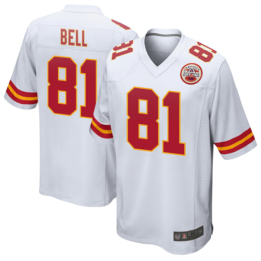 KC.Chiefs #81 Blake Bell Player White Home Game Football Jerseys football jersey product view 1