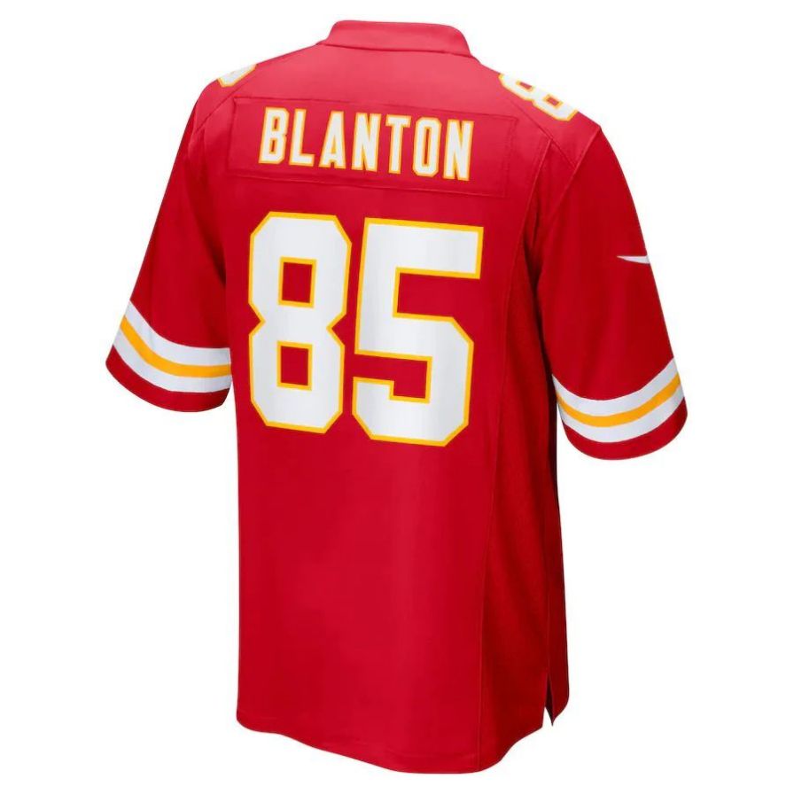 KC.Chiefs #85 Kendall Blanton Red Game Player Jersey Stitched American Football Jerseys football jersey product view 1