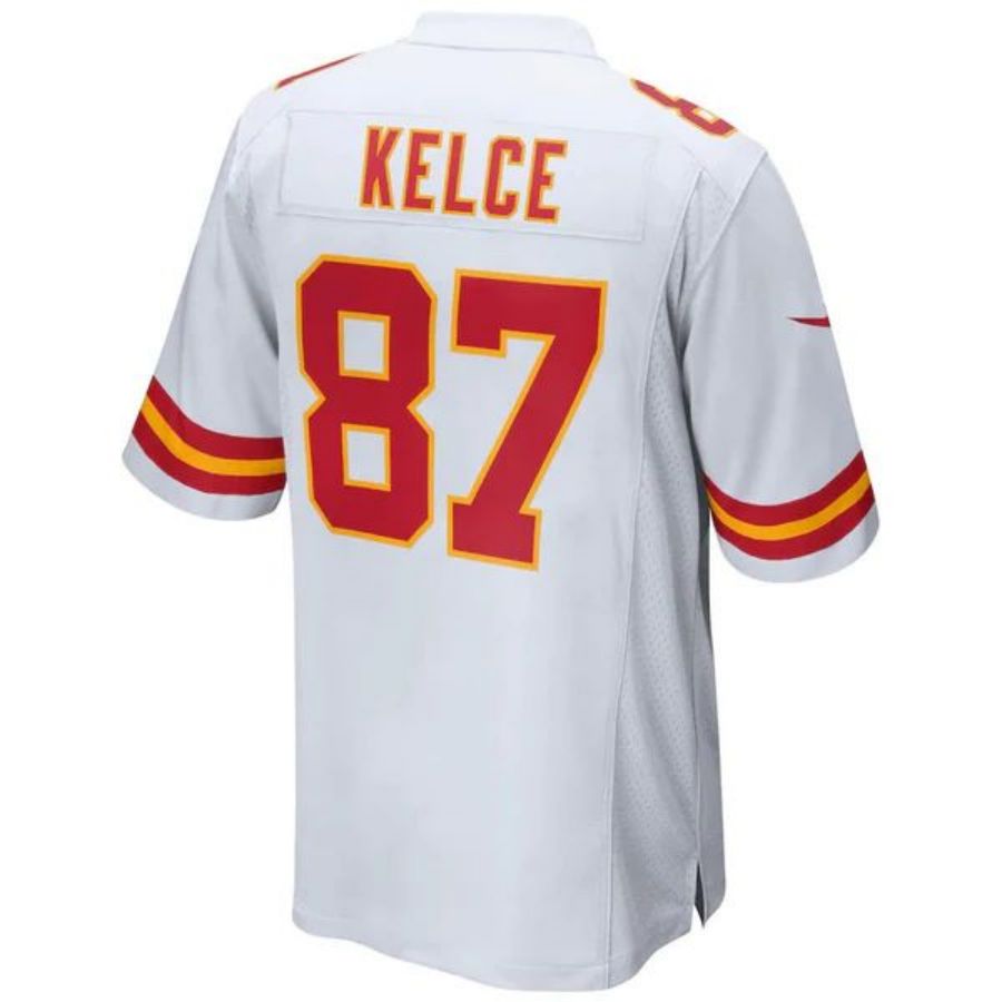 KC.Chiefs #87 Travis Kelce Player White Game Jersey Stitched American Football Jerseys football jersey product view 1