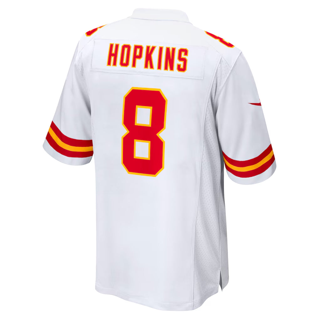 KC.Chiefs #8 DeAndre Hopkins Player White Home Game Football Jerseys football jersey product view 1