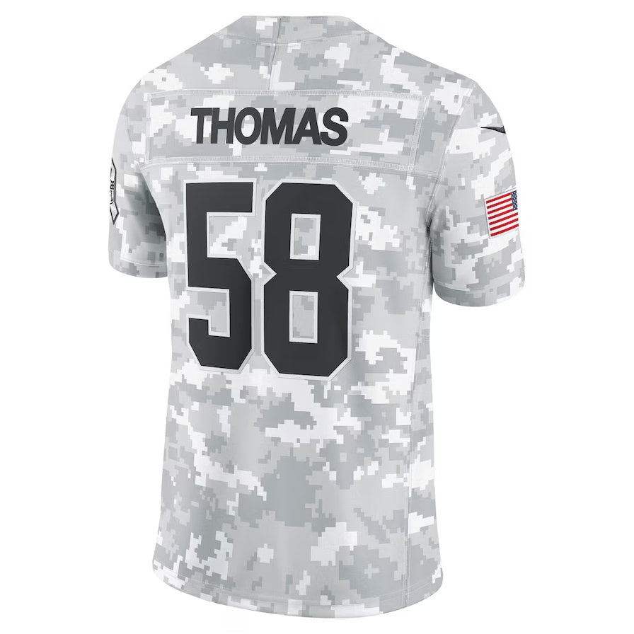 KC.Chiefs #58 Derrick Thomas Arctic Camo 2024 Salute to Service Limited Jersey Stitched American Football Jerseys football jersey product view 1