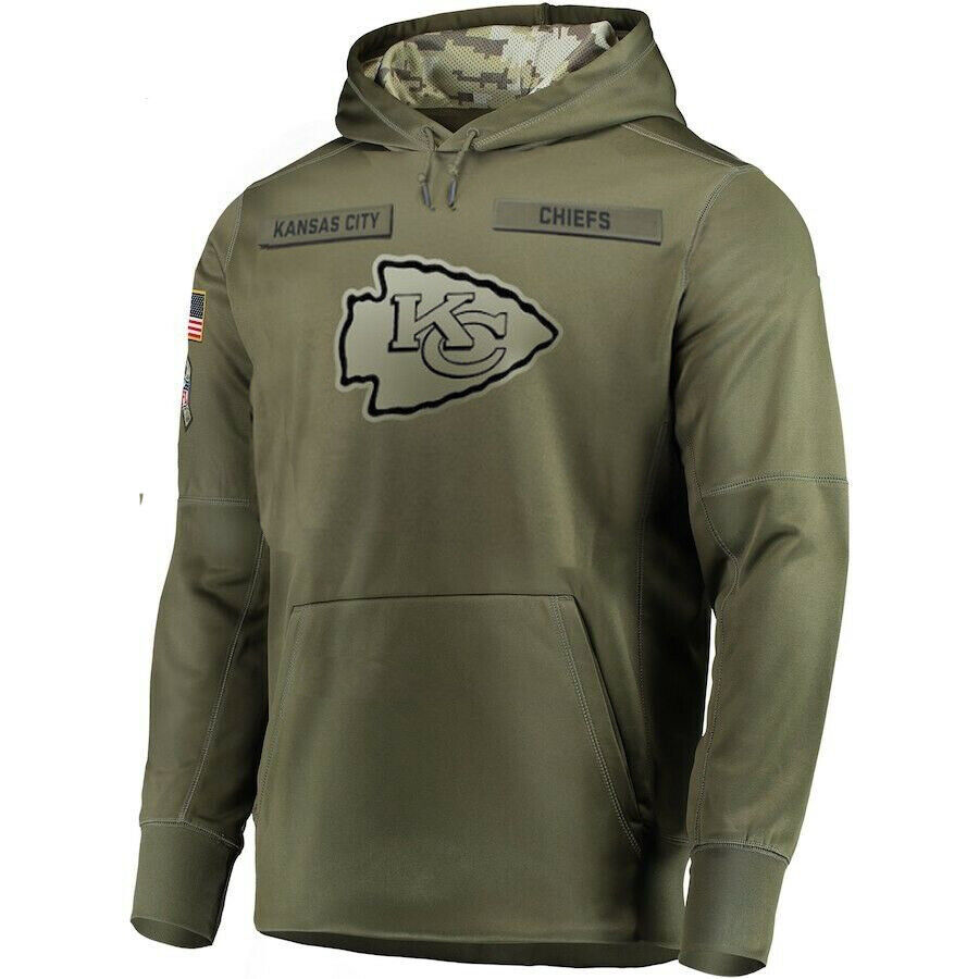 KC.Chiefs Salute To Service Club Pullover Hoodie Stitched American Football Jerseys football jersey product view 1