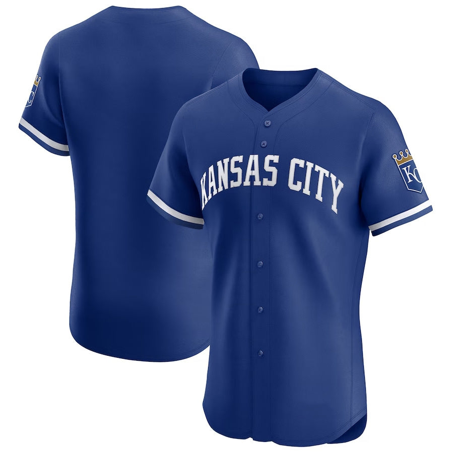 Kansas City Royals Alternate Vapor Premier Elite Patch Jersey - Royal Stitched Baseball Jersey baseball jersey product view 1