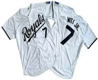 Kansas City Royals #7 Bobby Witt Jr Number White Black Name Limited Stitched Baseball Jersey baseball jersey product view 1