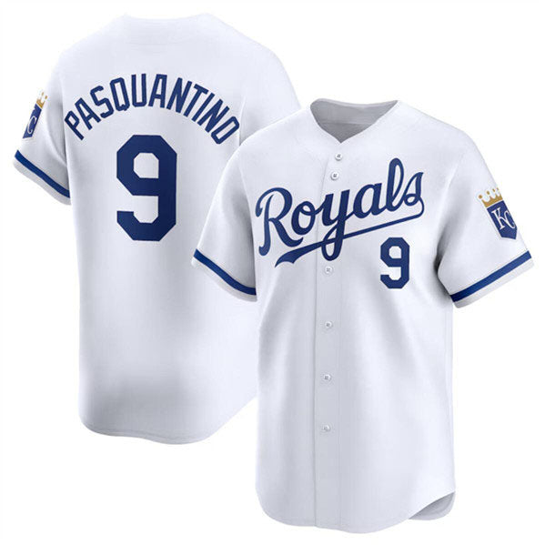 Kansas City Royals #9 Vinnie Pasquantino White 2024 Home Limited Stitched Baseball Jersey baseball jersey product view 1