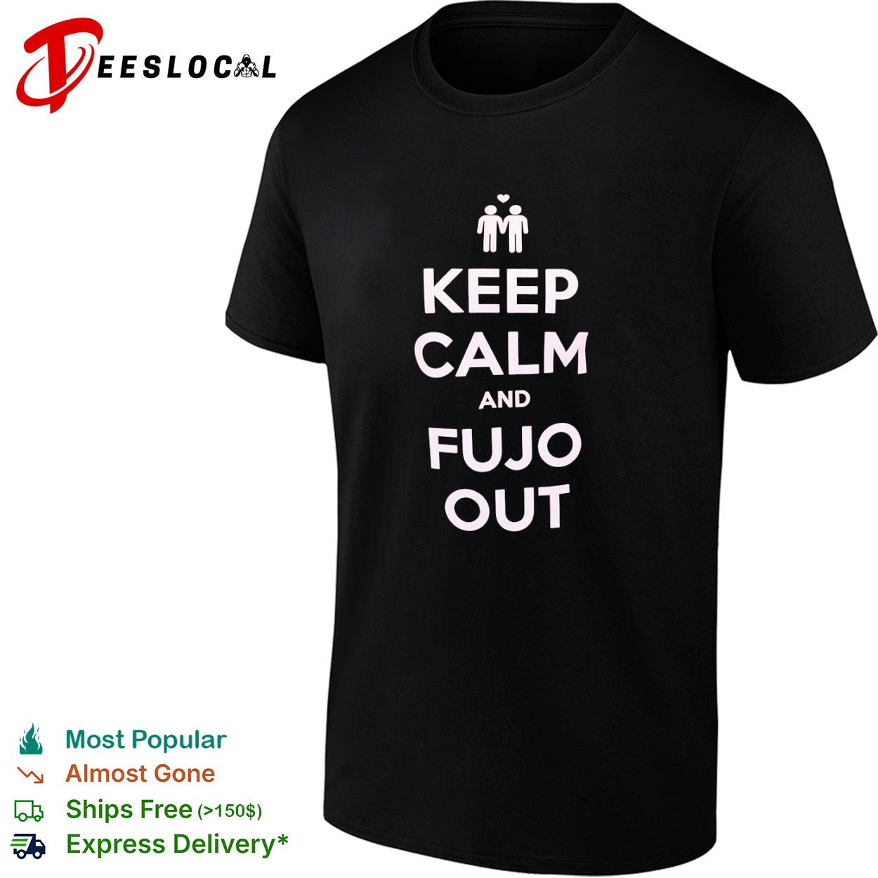 Keep Calm and Fujo Out - Adult & Kids T-Shirts, Sweatshirts & Hoodies apparel design preview 1