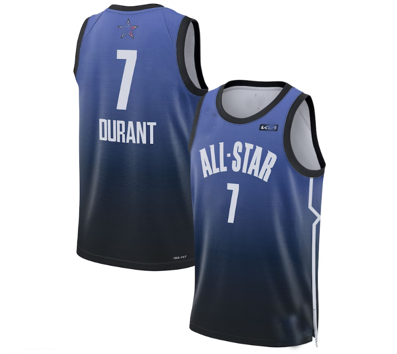 #7 Kevin Durant 2023 All-Star Game Swingman Jersey - Blue Stitched American Basketball Jersey basketball jersey product view 1