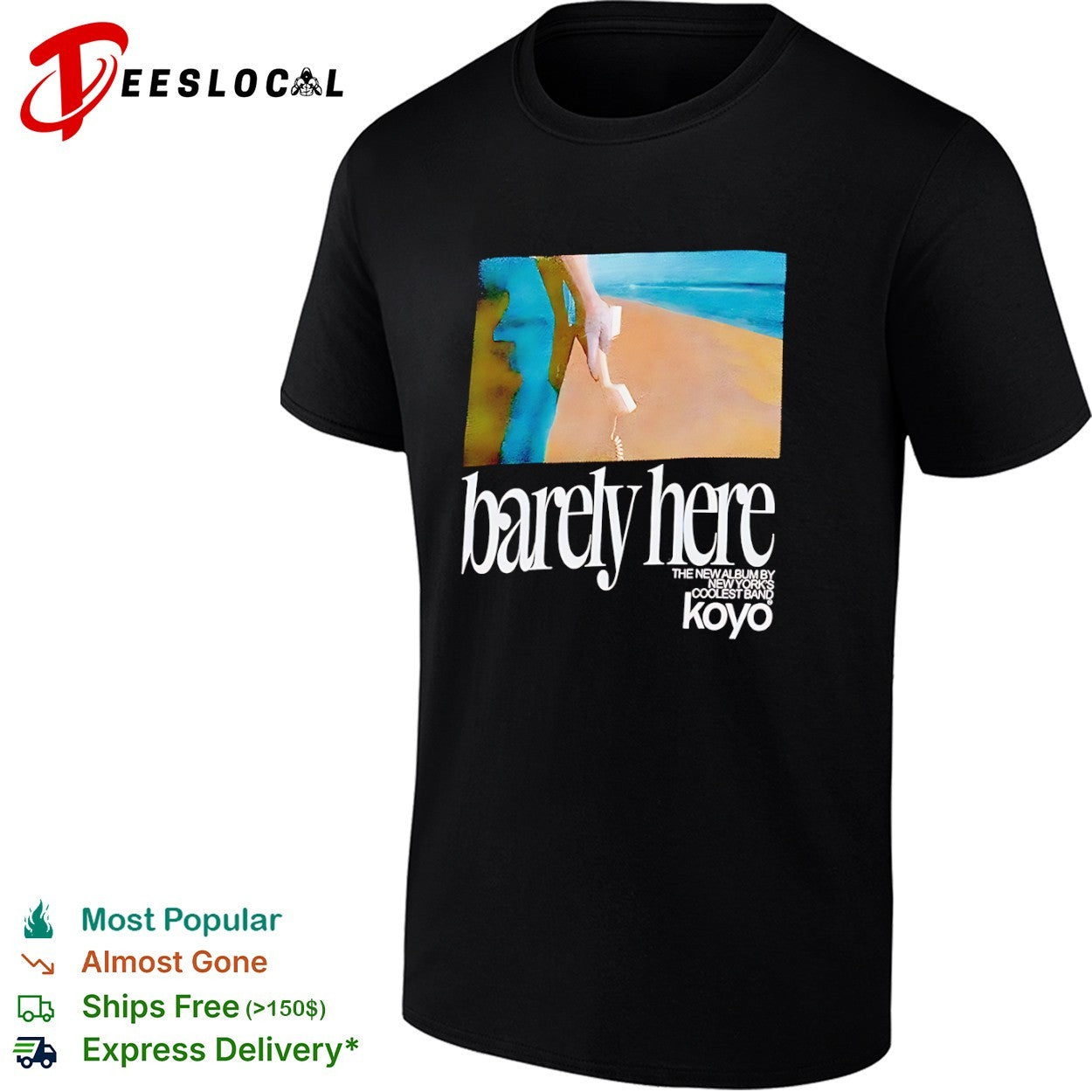 Koyo barely here the new album by York coolest band - Adult & Kids T-Shirts, Sweatshirts & Hoodies apparel design preview 1