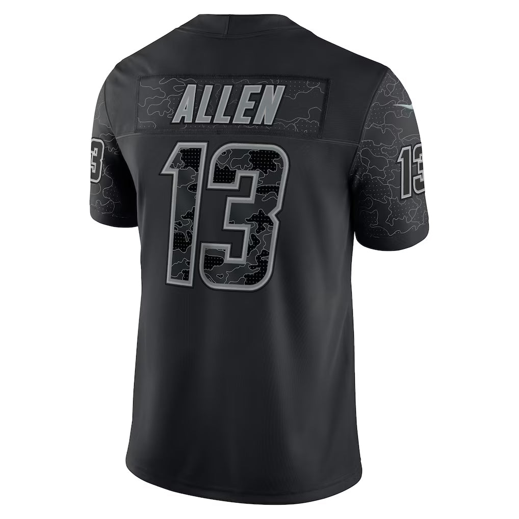LA.Chargers #13 Keenan Allen Player Black RFLCTV Limited Football Jerseys football jersey product view 1