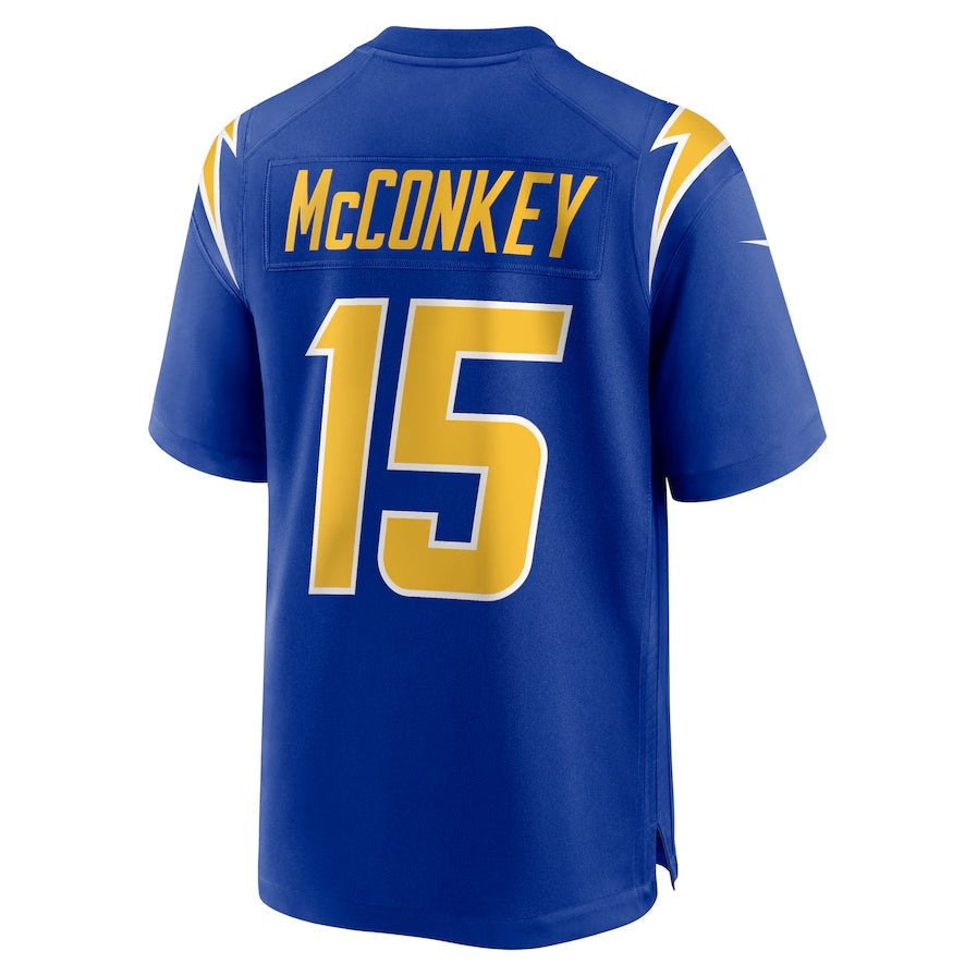 LA.Chargers #15 Ladd McConkey Player Royal Game Stitched American Football Jerseys football jersey product view 1
