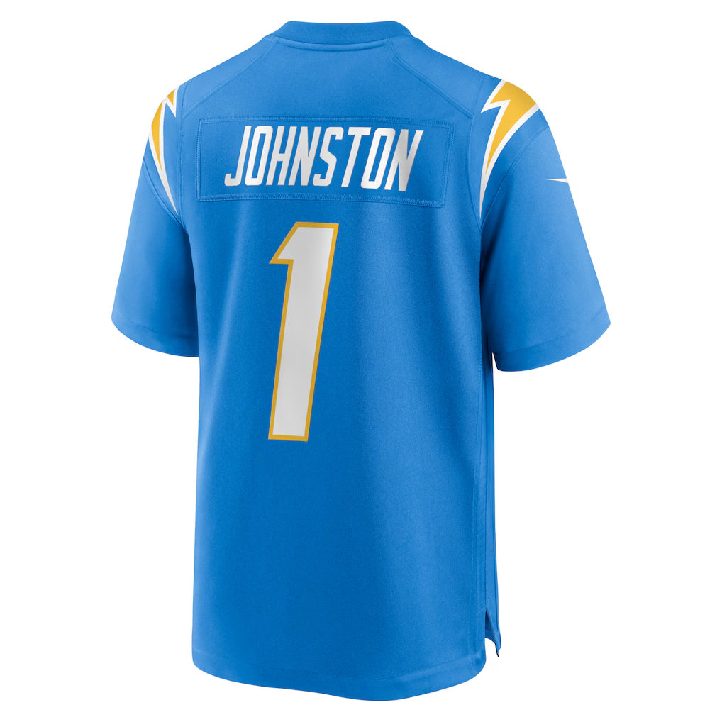 LA.Chargers #1 Quentin Johnston Player Powder Blue Home Game Football Jerseys football jersey product view 1