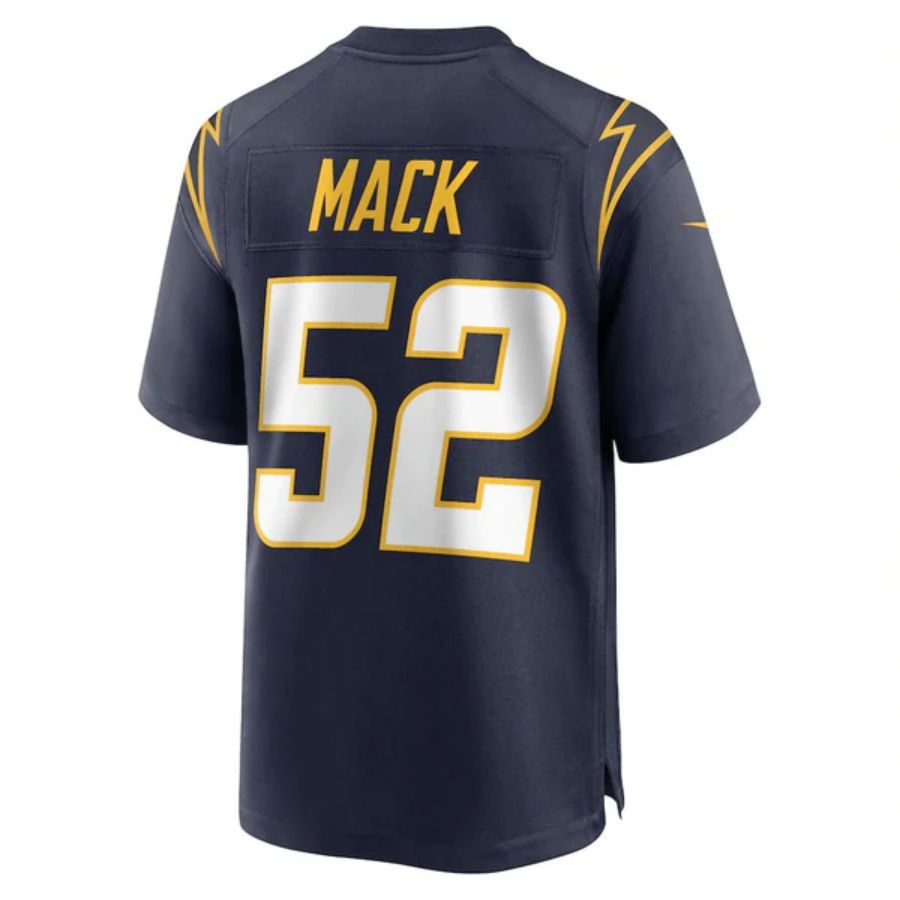 #52 Khalil Mack Player LA.Chargers Navy Game Stitched Football Jerseys football jersey product view 1