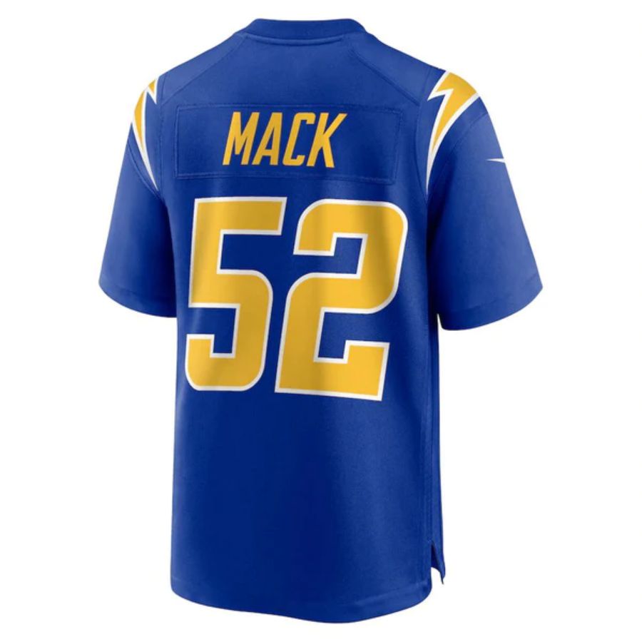 #52 Khalil Mack Player LA.Chargers Royal Game Stitched Football Jerseys football jersey product view 1