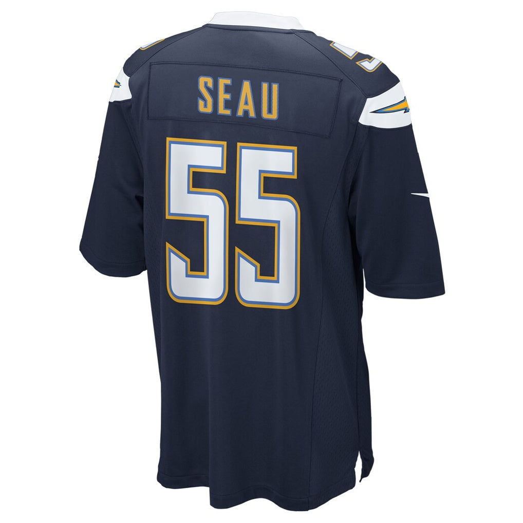 LA.Chargers #55 Junior Seau Player Navy Game Football Jerseys football jersey product view 1