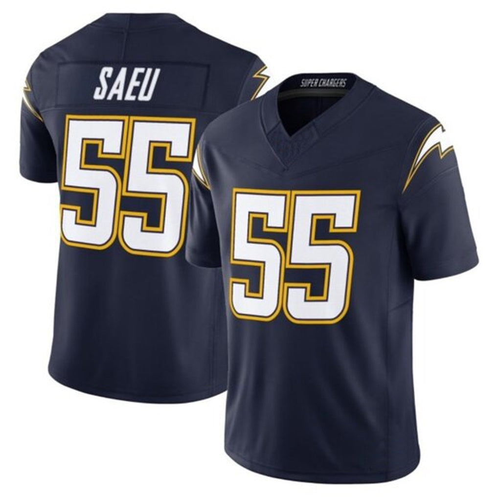 LA.Chargers #55 Junior Seau Player Navy Vapor F.U.S.E Limited Football Jerseys football jersey product view 1