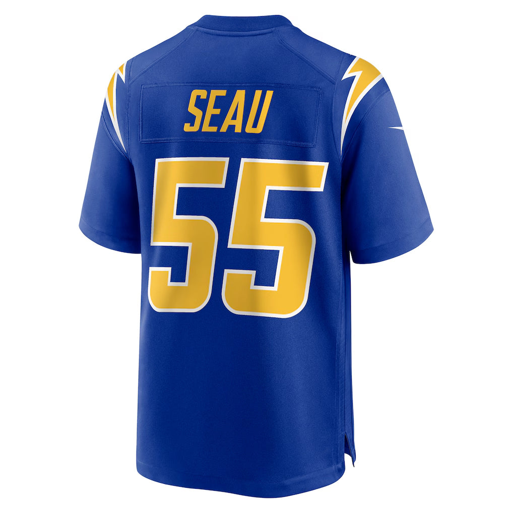 LA.Chargers #55 Junior Seau Royal Home Game Football Jerseys football jersey product view 1