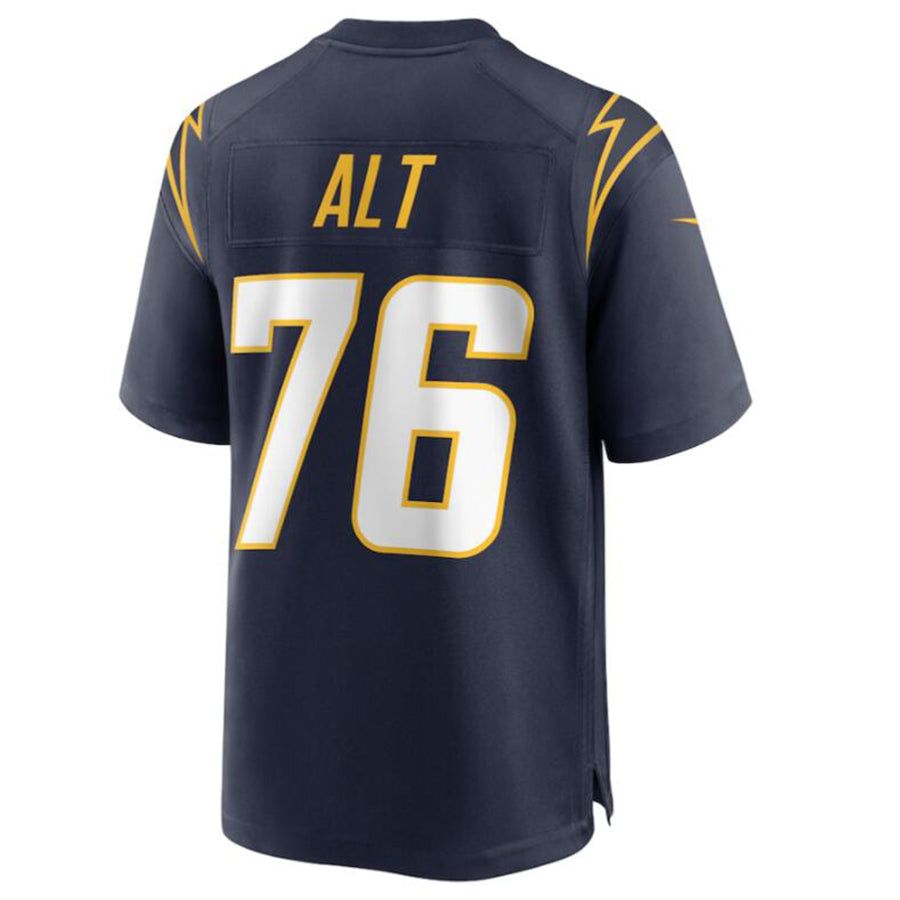 #76 Joe Alt Player LA.Chargers Navy Game Stitched Football Jerseys football jersey product view 1