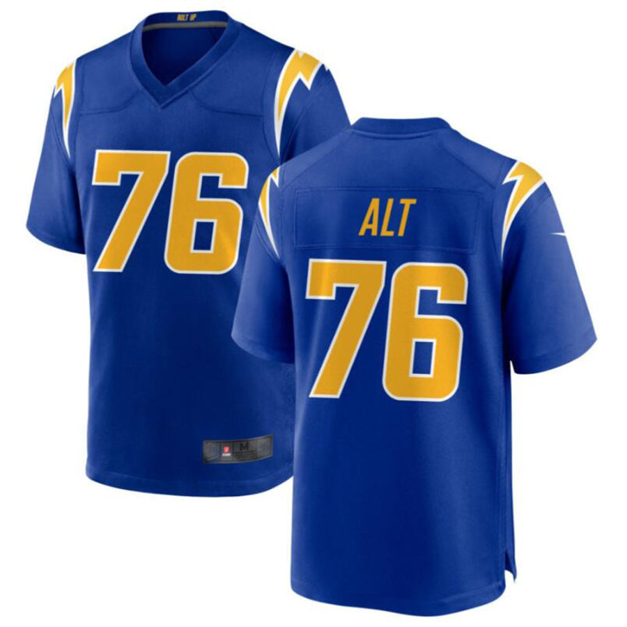 #76 Joe Alt Player LA.Chargers Royal Game Stitched Football Jerseys football jersey product view 2