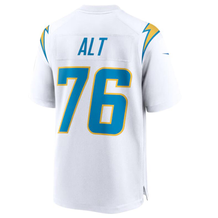 #76 Joe Alt Player LA.Chargers White Game Stitched Football Jerseys football jersey product view 1