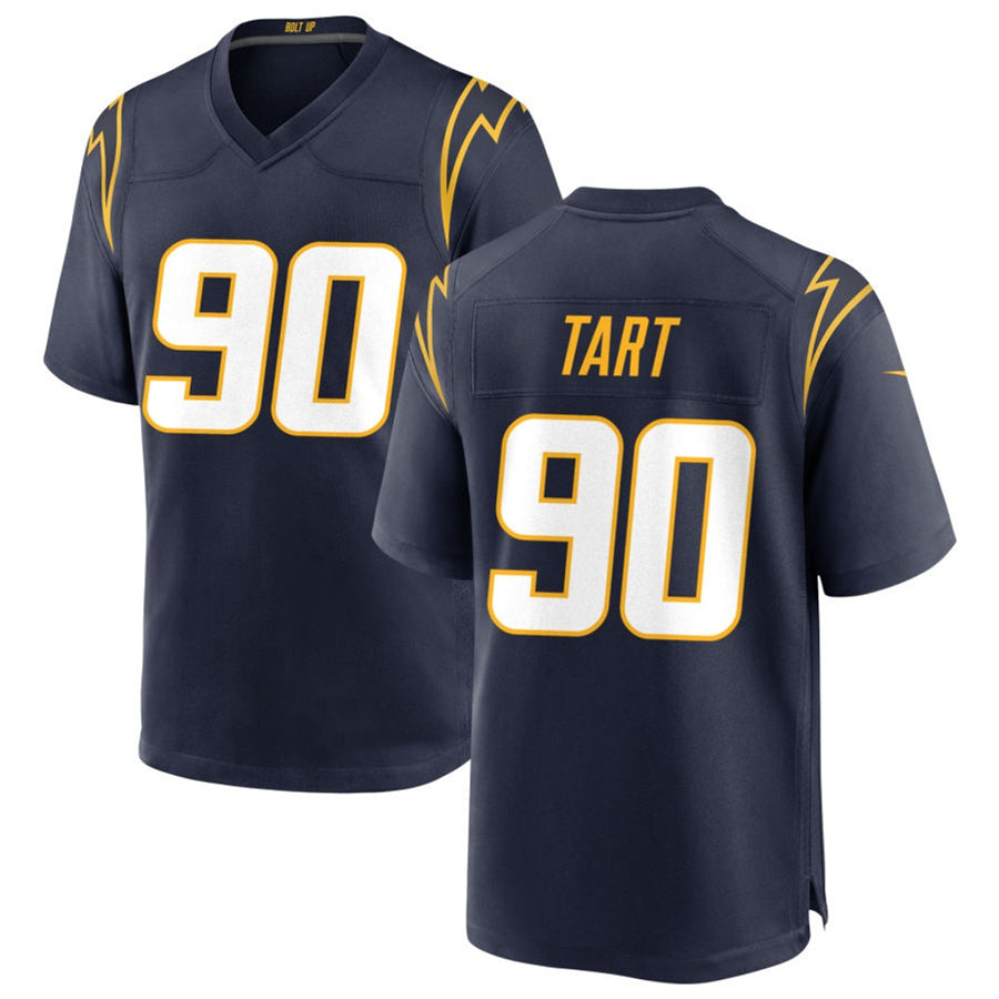 LA.Chargers #90 Teair Tart Player Navy Home Game Football Jerseys football jersey product view 1