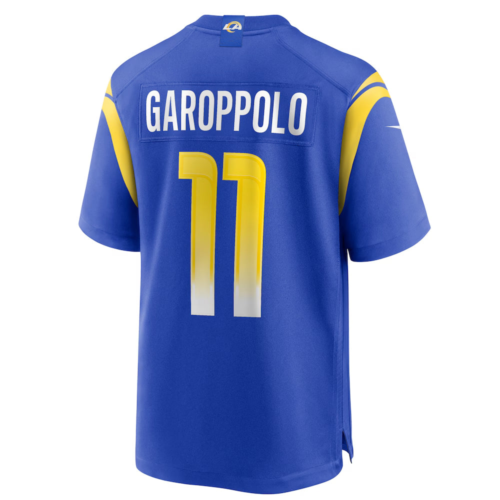 LA.Rams #11 Jimmy Garoppolo Player Royal Home Game Football Jerseys football jersey product view 1