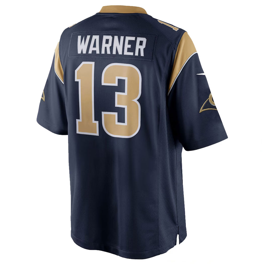 LA.Rams #13 Kurt Warner Player Navy Retired Limited Football Jerseys football jersey product view 1