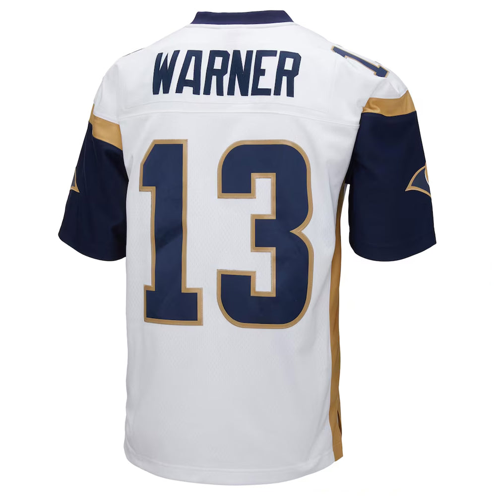 LA.Rams #13 Kurt Warner Player White Retired Limited Football Jerseys football jersey product view 1