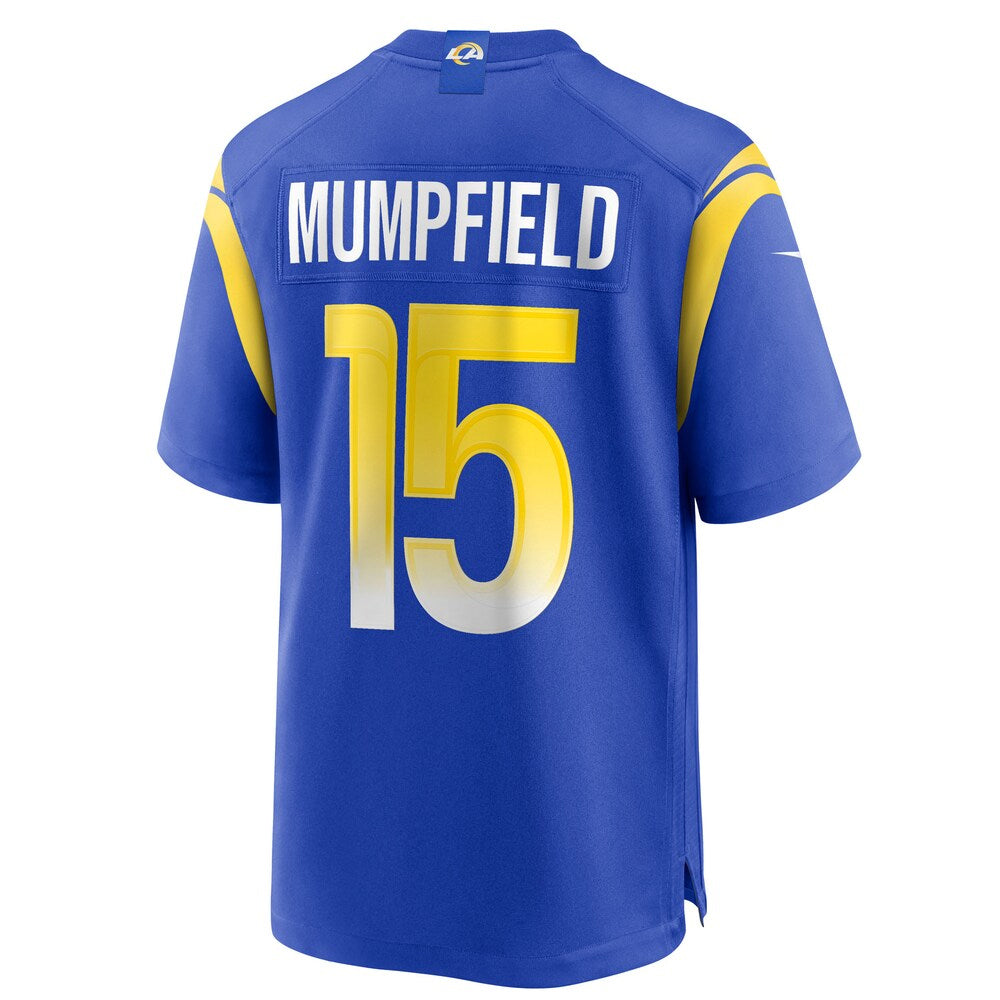 LA.Rams #15 Konata Mumpfield Player Royal Home Game Football Jerseys football jersey product view 1