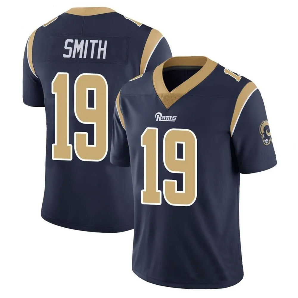 LA.Rams #19 Xavier Smith Player Navy Vapor Limited Football Jerseys football jersey product view 1