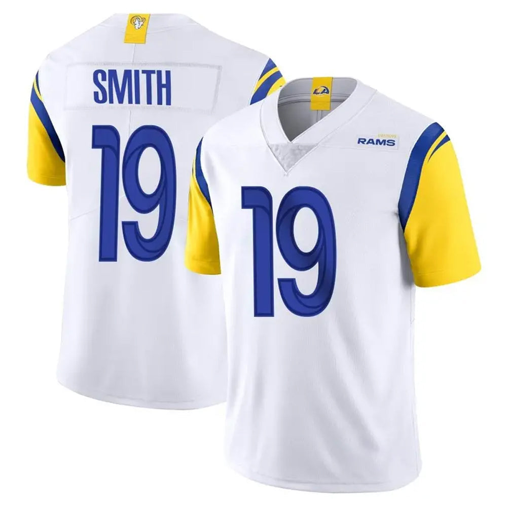 LA.Rams #19 Xavier Smith Player White Vapor Limited Football Jerseys football jersey product view 1