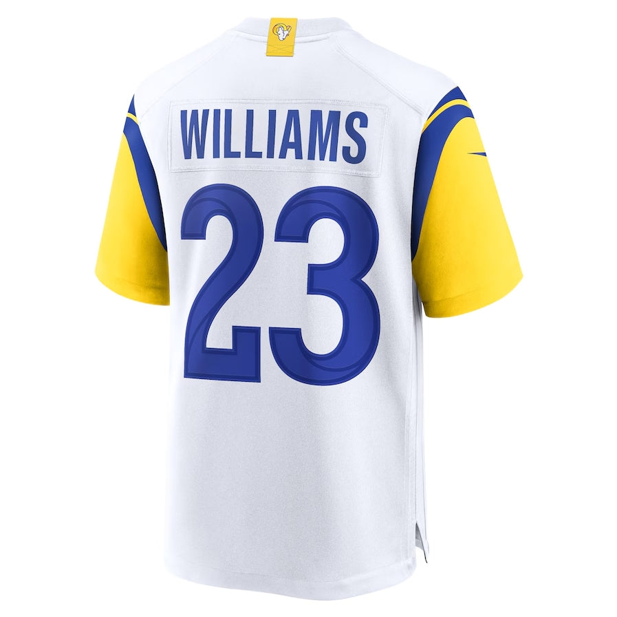 LA.Rams #23 Kyren Williams Player White Game Stitched American Football Jerseys football jersey product view 1