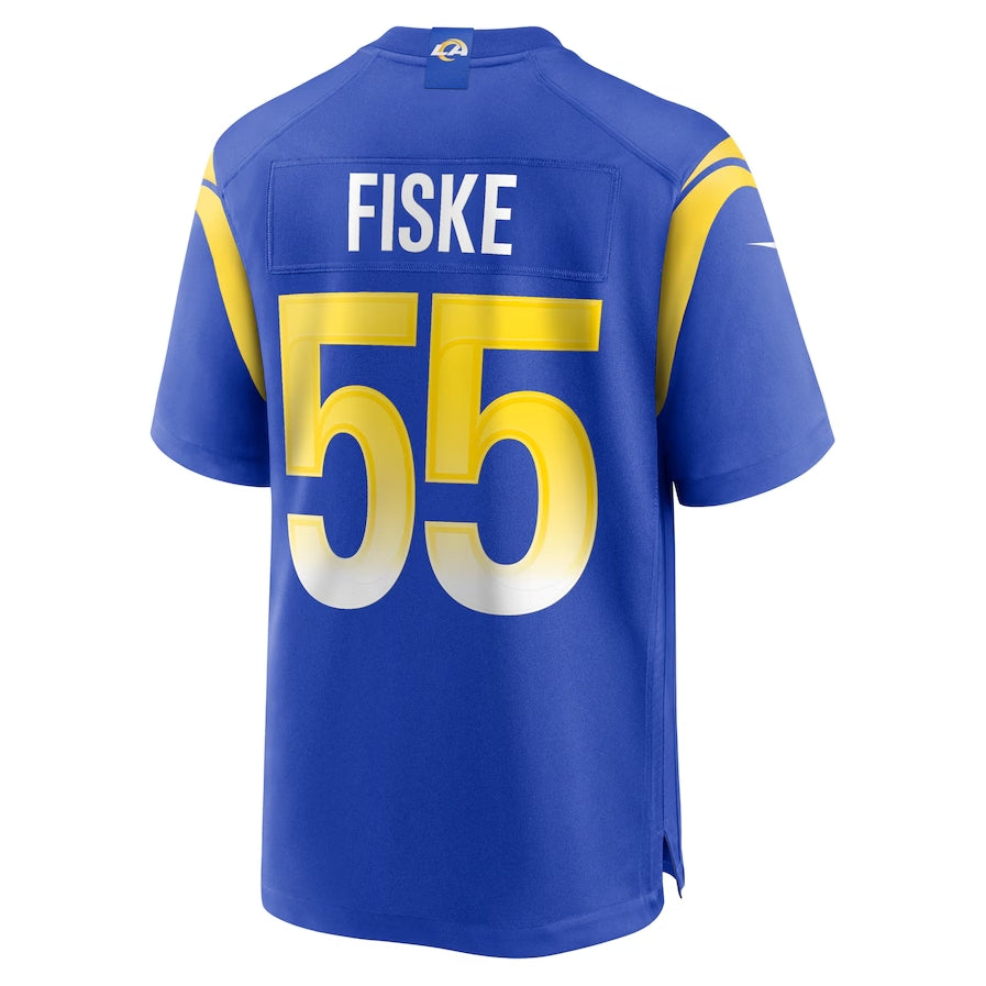 LA.Rams #55 Braden Fiske Player Royal Game Stitched American Football Jerseys football jersey product view 1
