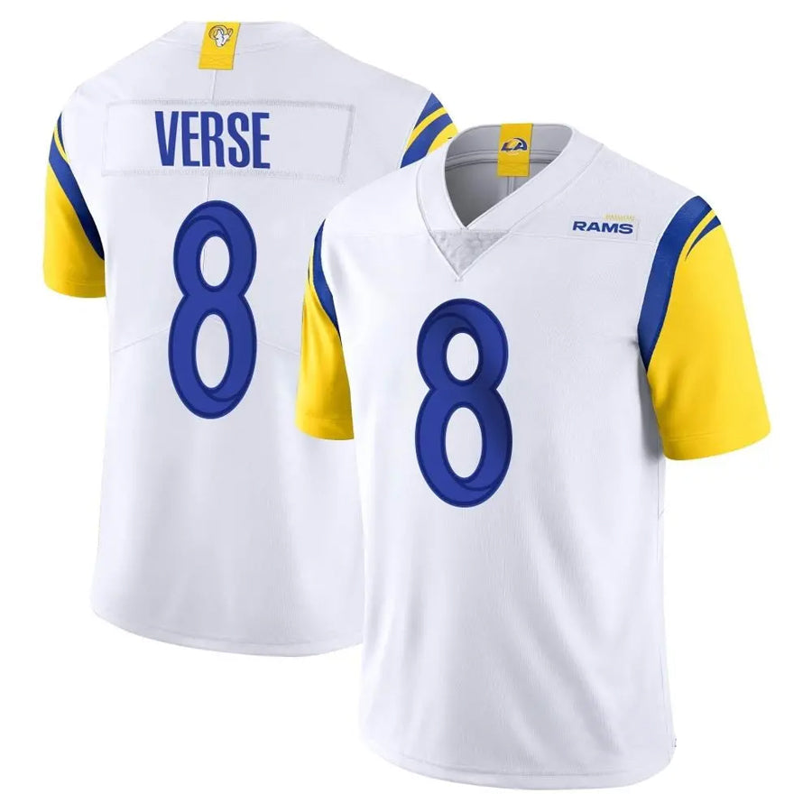 LA.Rams #8 Jared Verse Player White Vapor Untouchable Limited Football Jerseys football jersey product view 1