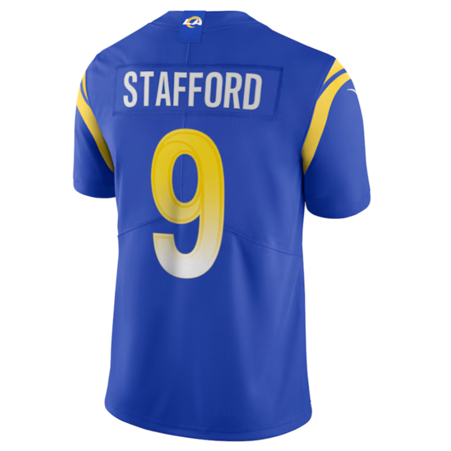 #9 Matthew Stafford Player LA.Rams Royal Vapor Limited American Stitched Football Jerseys football jersey product view 1