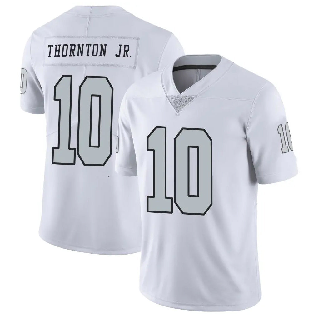 LV.Raiders #10 Dont'e Thornton Jr. Player White Alternate Vapor Limited Football Jerseys football jersey product view 1