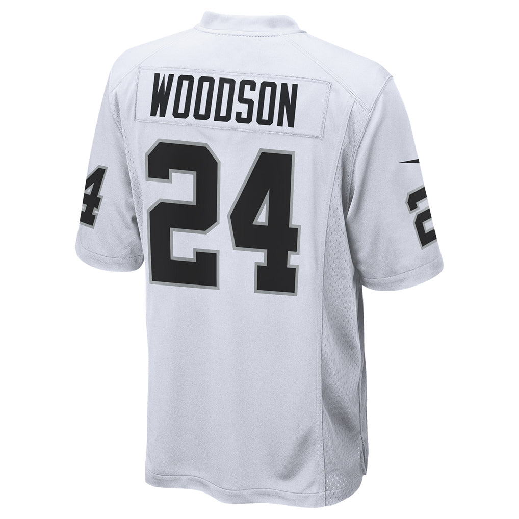 LV.Raiders #24 Charles Woodson Player Whtie Home Game Football Jerseys football jersey product view 1