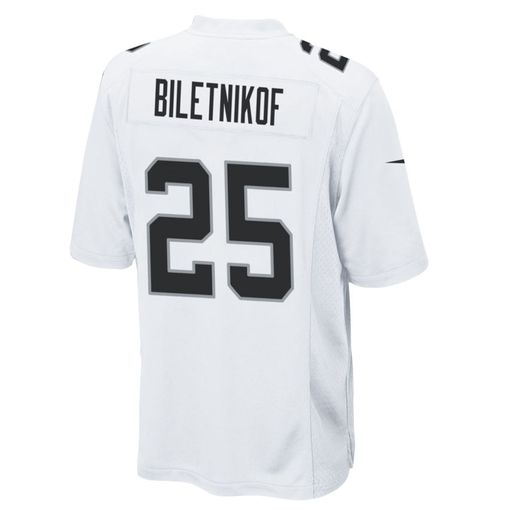 LV.Raiders #25 Fred Biletnikoff Player White Home Game Football Jerseys football jersey product view 1