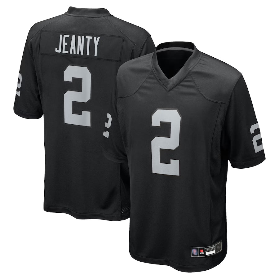 LV.Raiders #2 Ashton Jeanty Player Black Game Football Jerseys football jersey product view 1