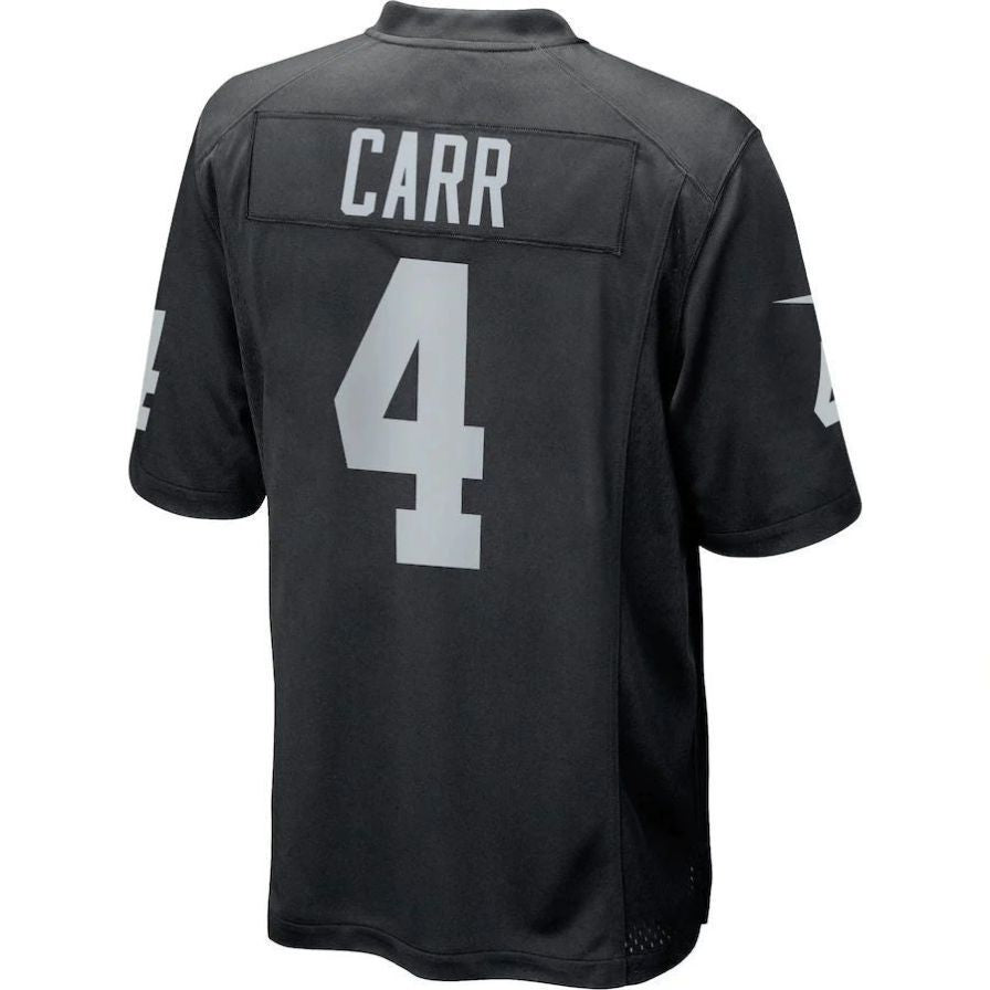 #4 Derek Carr Player LV.Raiders Black Game Football Jerseys football jersey product view 1
