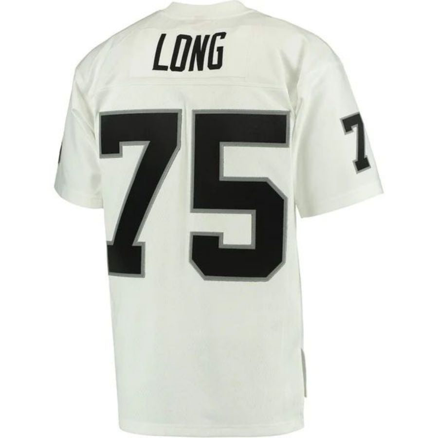 #75 Howie Long Player LV.Raiders White Retired Legacy Replica Football Jerseys football jersey product view 1