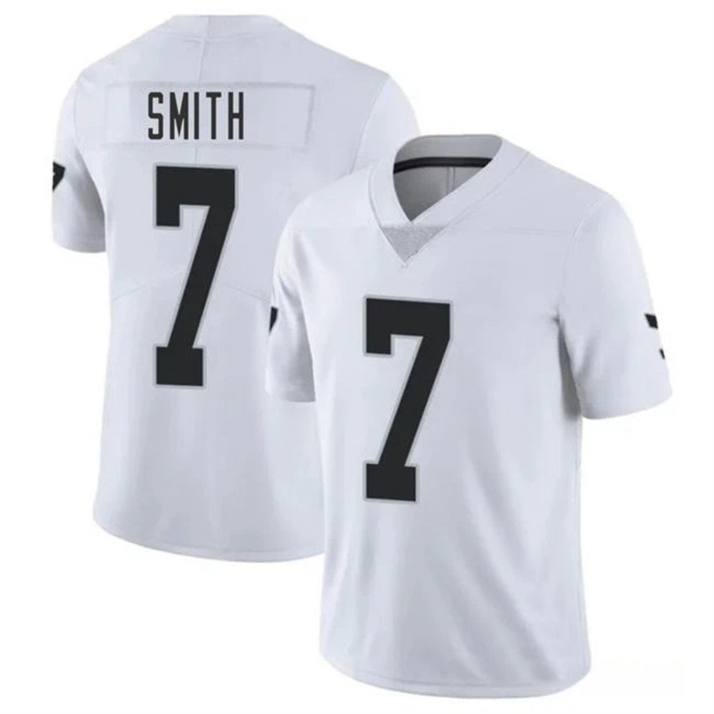 LV.Raiders #7 Geno Smith Player White Vapor Limited Football Jerseys football jersey product view 1