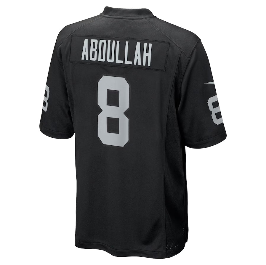 LV.Raiders #8 Ameer Abdullah Player Black Game Stitched American Football Jerseys football jersey product view 1